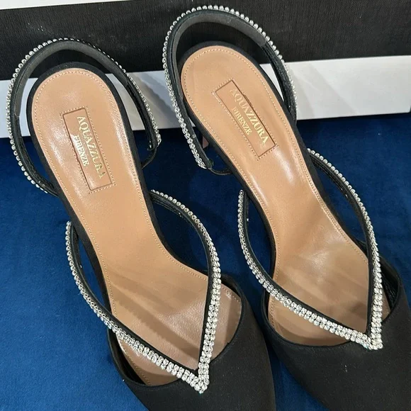 Aquazzura Eden crystal pumps size 40 USA 9.5
